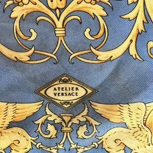 ＡTELIER Ｖersace Silkスカーフ　UNI Vintage Atelier Versace Double-Sided Scarf Silk & Wool
